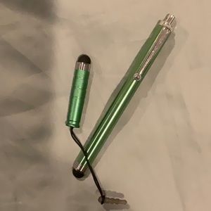 (2)Green Stylus Pens, Brand New Without Box!!